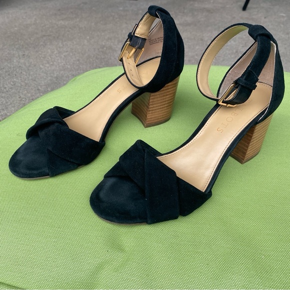 Talbots Beatrice Twist Strap Sandals, size 5, block heel, ankle strap. - Picture 3 of 7